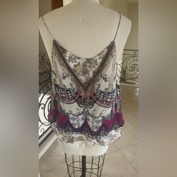 Camilla double layer camisole with crystals sz S NWOT - Picture 4 of 6